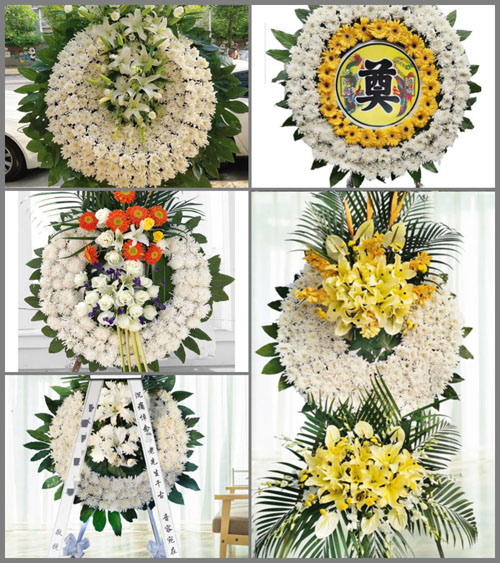 湖南永州祁阳县八宝镇坪山村花圈速递